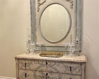 Item 45:  Pulaski Furniture Painted Two Drawer Chest - 48"l x 18"w x 32"h: $425