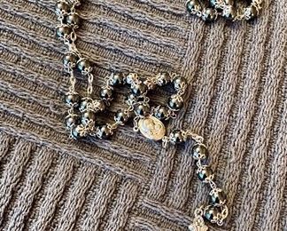 Item 434:  Hematite Rosary: $22