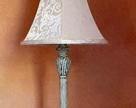 Item 431:  Verdigris Lamp - 33.5":  $38