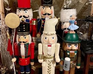 Nutcracker Family! These are virtually lifesize! Make an appointment to see all of our fabulous Holiday Items!