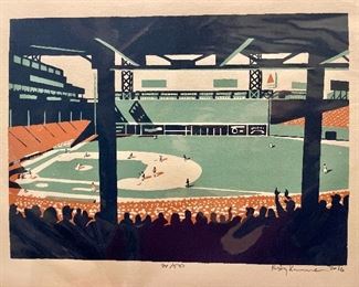 Item 506:  Really Cool Fenway Screenprint, signed lower right, 94/500 - 9" x 12":  $45