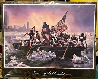Item 507:  Crossing the Charles! This is Funny! (Unframed) - 16" x 20":  $65