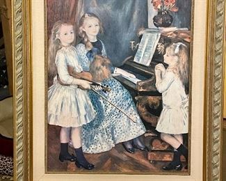Item 510:  Learning to Play, Framed - 22" x 26": $175