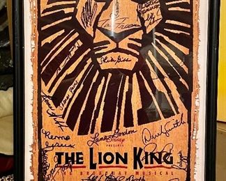 Item 511:  "The Lion King" Autographed Poster - 15.25" x 23.25": $48