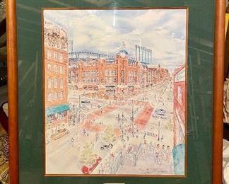 Item 515:  Blake Street Magic Inaugural Year signed lower right - Tony Eitzel - 29.5" x 33":  $145