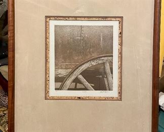 Item 525:  Brent Thomson. SIGNED/LIMITED. Framed Limited Edition Lithograph Print Entitled "Water" - 21.75" x 24.75": $245