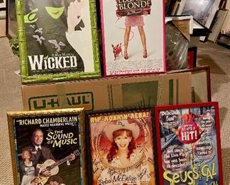 Lots of Broadway Show Posters, Framed! Many signed by cast!