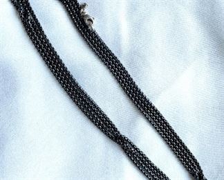Item 440:  David Yurman 36" Darkened Sterling Silver Chain:  $180