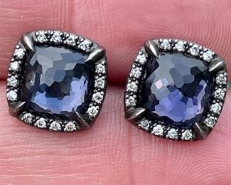 Item 446:  David Yurman Earrings with Amethyst:  $185