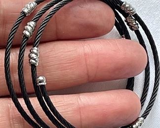 Item 458:  Charriol Celtic Noir Wrap Bangle:  $165