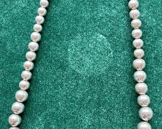 Item 466:  Tiffany & Co. 16" Graduated Bead Necklace: $185