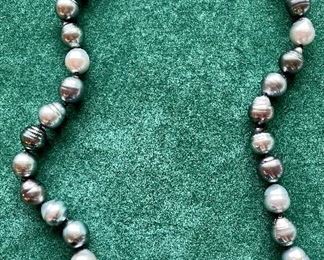 Item 467:  Iridesse by Tiffany Cultured Baroque Pearls with 14K Clasp:  $295