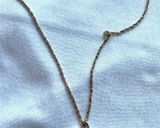 Item 477:  Kendra Scott Blue Agate Necklace: $30