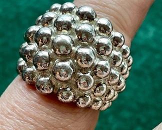 Item 492:  English Sterling Silver Ring:  $75