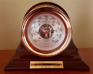 Item 532:  Chelsea Barometer (Personalized with removable brass plate):  $225
