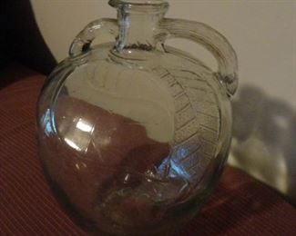 Vintage White House Apple Cider Gallon Size Glass Bottle Jug