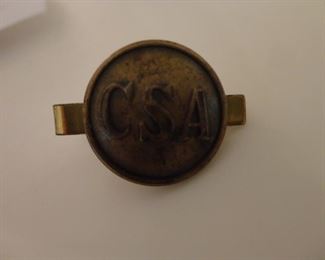 Confederate general service button "CSA"