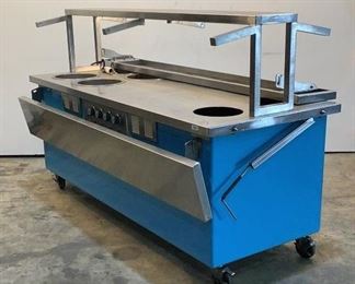 Located in: Chattanooga, TN
MFG Delfield
Model KC-NU-74
Power (V-A-W-P) 115V, 60Hz, 1.8Kw
Soup Counter
Size (WDH) 74"Wx30"dx46"H
*Sold As Is Where Is*

SKU: A-4
Powers On