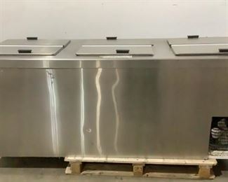 Located in: Chattanooga, TN
MFG Master-Bilt
Model DC-12DSE
Ser# 273989
Power (V-A-W-P) 115V - 60Hz - 7.5A - 1P
Ice Cream Freezer
Size (WDH) 85"W x 30-1/4"D x 32-1/2"H
**Sold as is Where is**

SKU: A-4
Does NOT Work