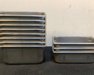 Located in: Chattanooga, TN
Steam Table Pans
(8) 12-1/2"x6-3/4"x6-1/4"
(3) 12-1/2"x6-3/4"x4"
**Sold As Is Where Is**

SKU: K-2-D