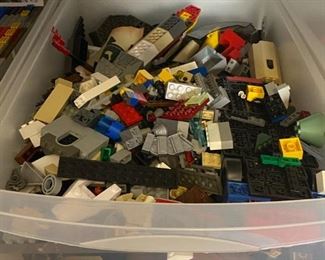 We have legos and I mean LOTS of legos. Bags full.