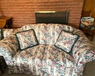 Late 80s early 90s floral couch and loveseat
