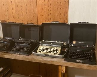 We have 10 antique or vintage typewriters in amazing condition