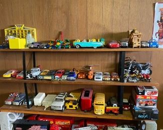 This is just a small portion of the toys cars and trucks