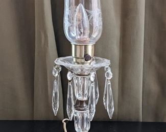 Electric crystal hurricane lamp