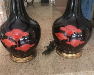 Pair “decorator” lamps