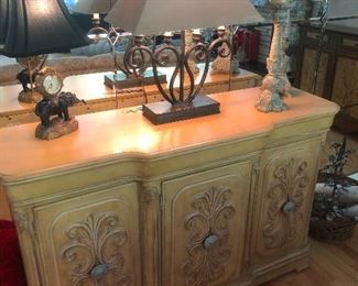 Carved server cabinet