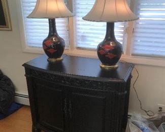Pair decorator lamps