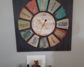 Nice clock that goes with the fancy painted chest
