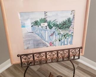 Nice painting and the easel is for sale separately