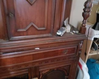Antique server China cabinet