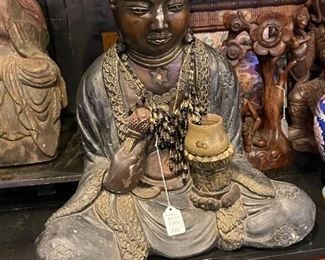 Antique plaster Buddha