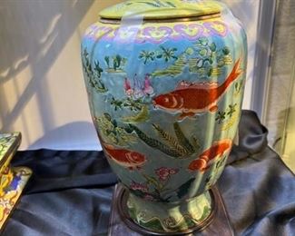 Colorful antique Chinese vase