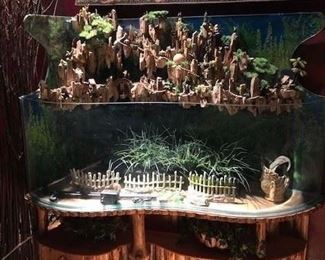 Cold water Feng Shui waterfall aquarium. This is not being brought offsite. It can be shown by appointment in a warehouse