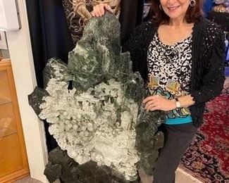 Monumental Burma Jadeite Jade carving