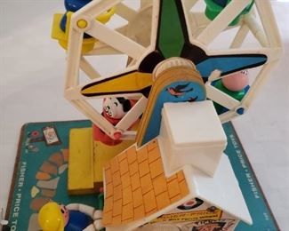 Lots of Vintage Fisher Price and Tonka Toys