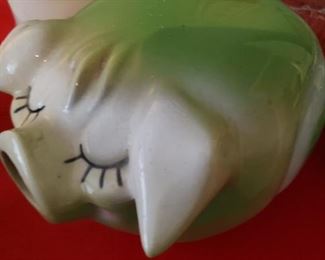 Hull Pottery Corky Pig Bank