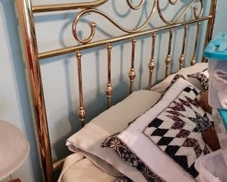 Nice Brass Bed with Superb Cashmere Mattress- Queen