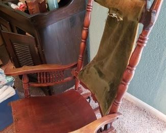 Antique Lincoln Glider Rocker