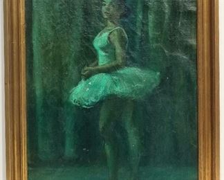 Moses Soyer Original Ballerina Oil