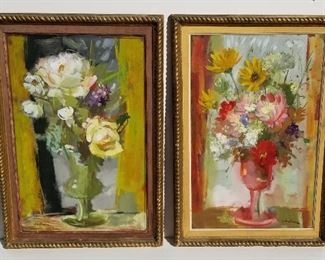 Pair Pierre Jerome Still Life Paintings