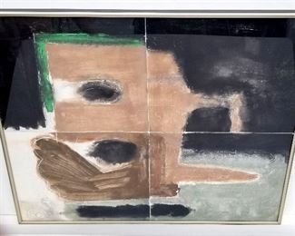 Lg Sam Glankoff 4 Panel Work on Paper