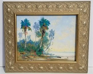 Gregory Beymer or Beyiner Indistinct Sig Tropical Oil