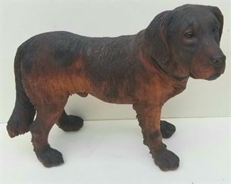 Large Black Forest Dog Carving Over 14 Inches