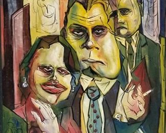 David Cook British Expressionist Oil