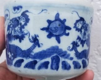 Qing Double Dragon Bowl